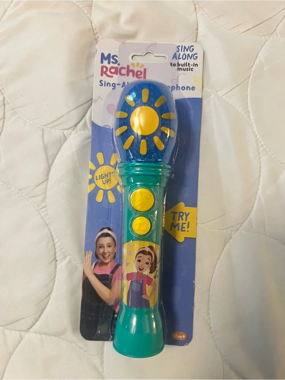 Rachel Teal/Blue/Yellow Sing-Along Microphone Toy
